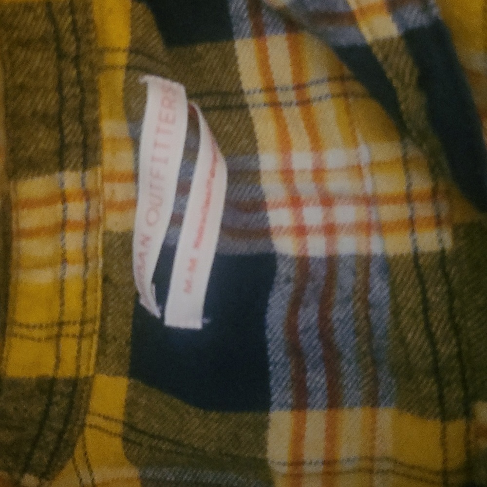 Mens urban outfitters long sleeve checked type pattern country shirt - Picture 3 of 4